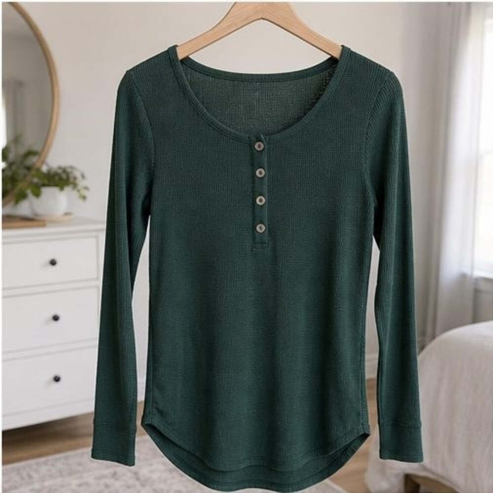 Rust Smocked Top